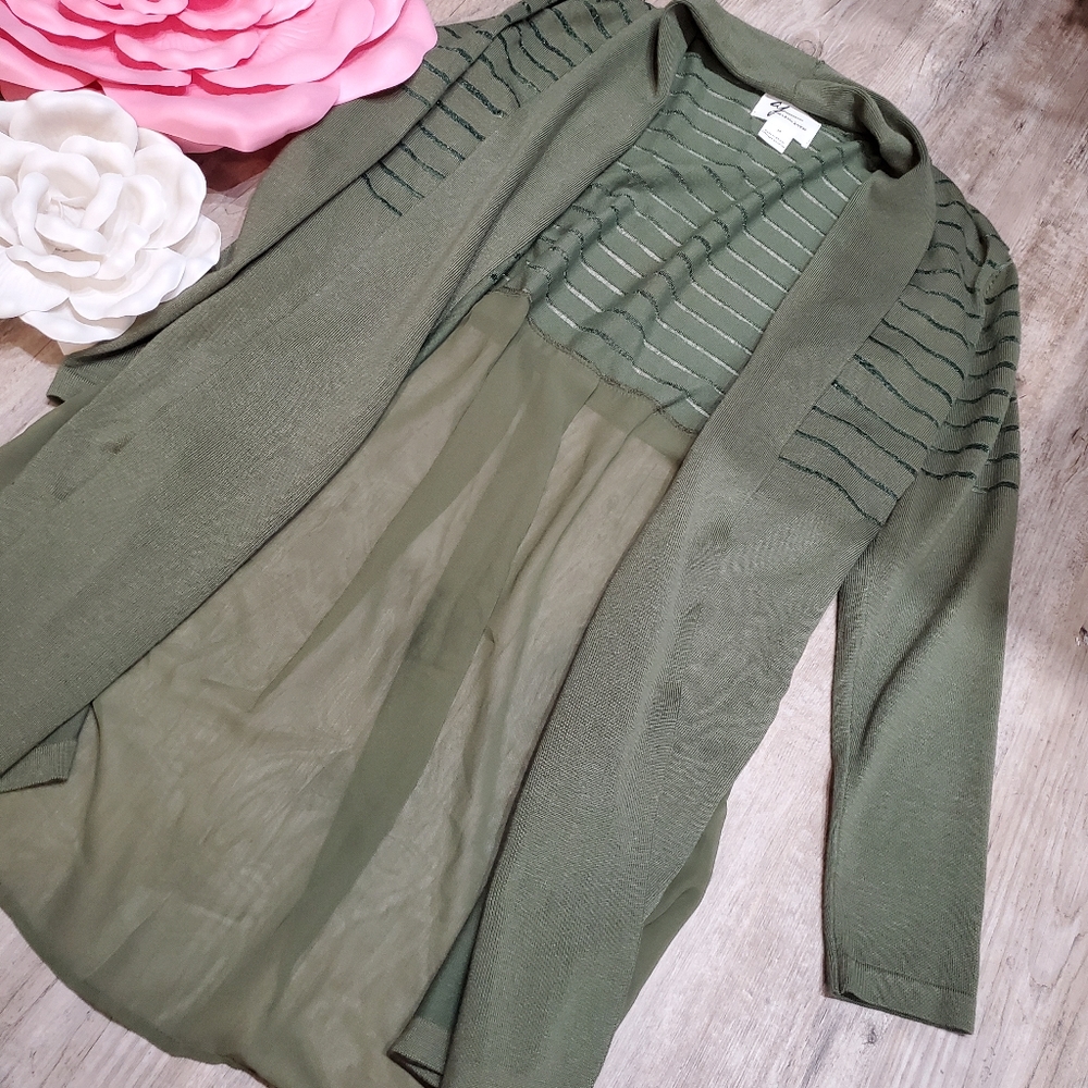 💜Army Green cardigan